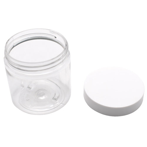 MASTER-STOCK 4 oz Clear Pet Plastic Single Wall Jar-Glass Jars-BeastBranding