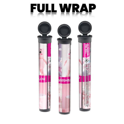 Michigan Pre-Designed 116mm Black Blunt Tube, with Sticker Applied!-Custom Print Stickers-BeastBranding