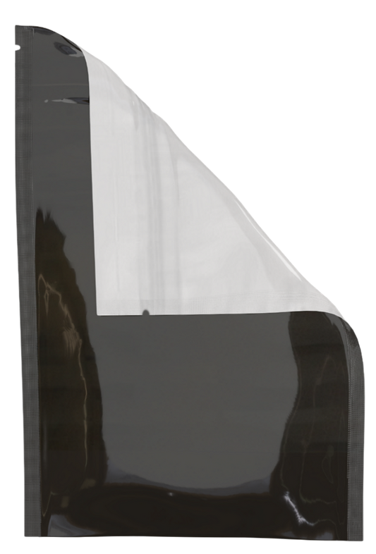 Mylar Bag Black/Clear - 1 Gram - 4.11" x 3.32" - (100 to 50,000 Count)-Mylar Smell Proof Bags