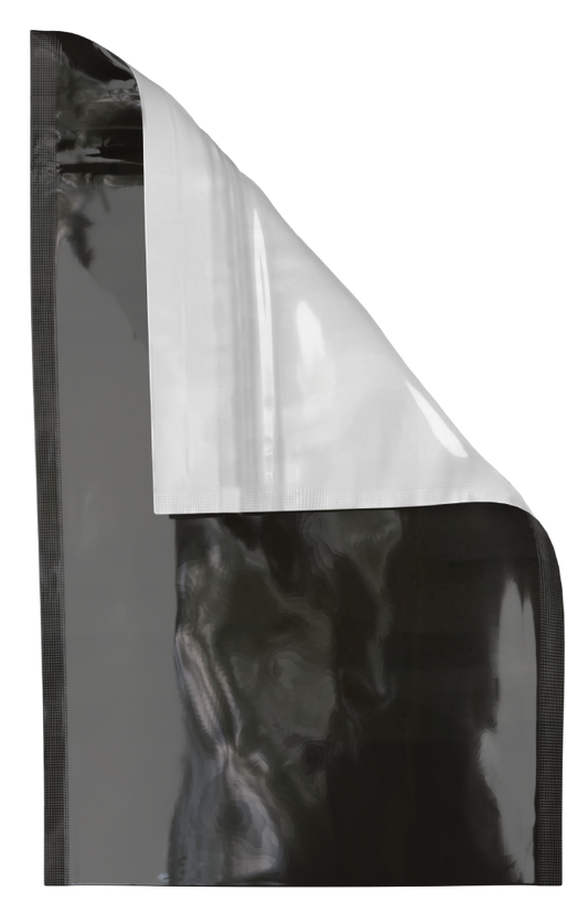 Mylar Bag Black/Clear - 1 Oz - 28 Grams - 5.9" x 9" - (100 to 50,000 Count)-Mylar Smell Proof Bags-BeastBranding
