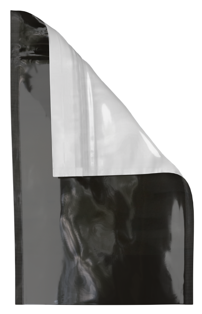 Mylar Bag Black/Clear - 1 Oz - 28 Grams - 5.9" x 9" - (100 to 50,000 Count)-Mylar Smell Proof Bags