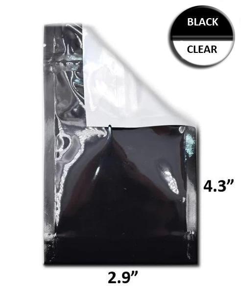 Mylar Bag Black/Clear Starter Kit - 5 Sizes - (500 Bags Per Size)-Mylar Smell Proof Bags-BeastBranding