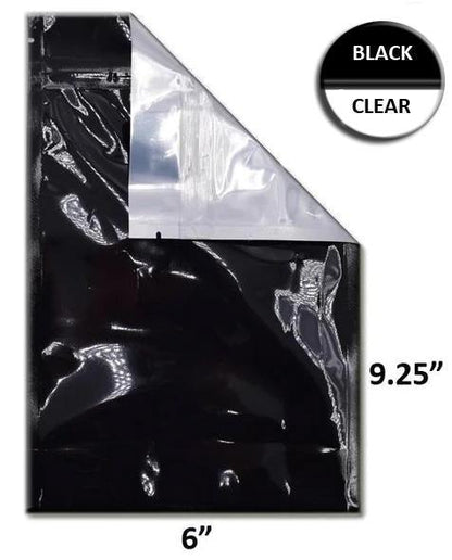 Mylar Bag Black/Clear Starter Kit - 5 Sizes - (500 Bags Per Size)-Mylar Smell Proof Bags-BeastBranding