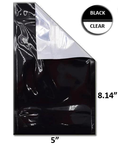 Mylar Bag Black/Clear Starter Kit - 5 Sizes - (500 Bags Per Size)-Mylar Smell Proof Bags-BeastBranding