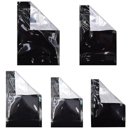 Mylar Bag Black/Clear Starter Kit - 5 Sizes - (500 Bags Per Size)-Mylar Smell Proof Bags-BeastBranding