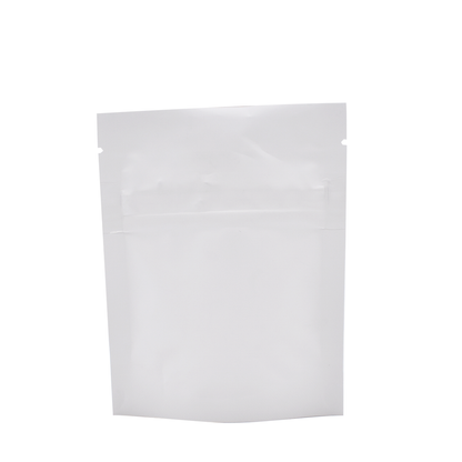 Mylar Bag DymaPak Child Resistant CR White Mylar Bag - Opaque 1 Gram (100, 500, or 1,000 Count)-Mylar Smell Proof Bags