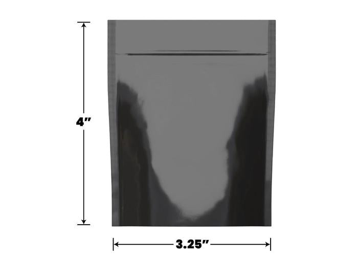 Mylar Bag Opaque Black - 1 Gram - 3.25" x 4" - (1000 to 50,000 Count)-Mylar Smell Proof Bags-BeastBranding