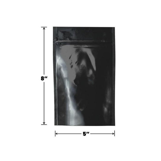 Mylar Bag Opaque Black - 1/2 Oz - 14 Grams - (1000 to 50,000 Count)-Mylar Smell Proof Bags-BeastBranding
