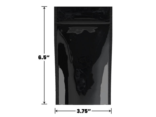 Mylar Bag Opaque Black - 1/4 Oz - 7 Grams - (100 to 50,000 Count)-Mylar Smell Proof Bags