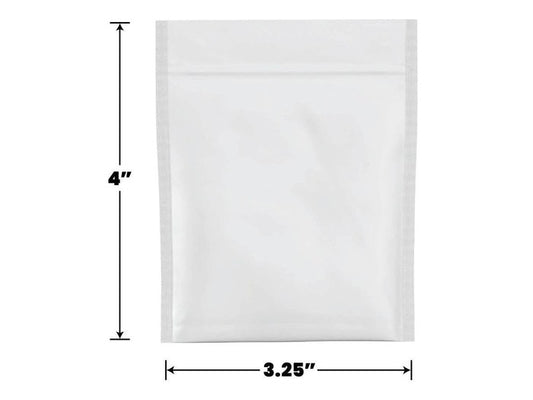 Mylar Bag Opaque White 1 Gram (100 to 50,000 Count)-Mylar Smell Proof Bags-BeastBranding