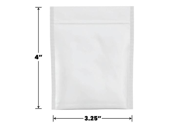 Mylar Bag Opaque White 1 Gram (1000 to 50,000 Count)-Mylar Smell Proof Bags-BeastBranding