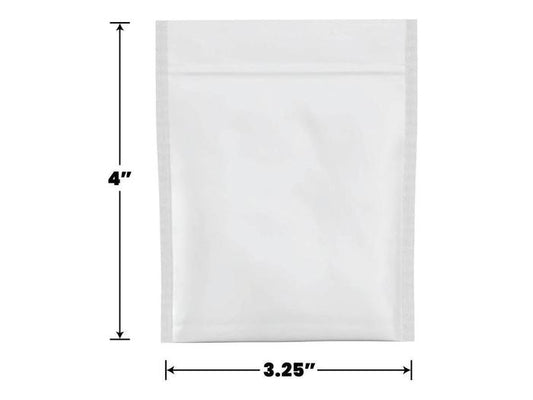 Mylar Bag Opaque White 1 Gram (1000 to 50,000 Count)-Mylar Smell Proof Bags-BeastBranding