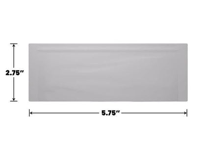 Mylar Bag Pouch White Opaque - Edibles / Pre-Roll - 5.75" x 2.75" - (1000 to 50,000 Count)-Mylar Smell Proof Bags-BeastBranding