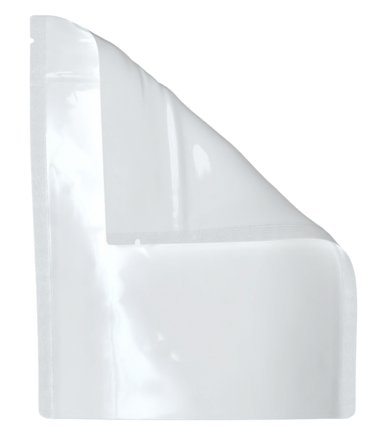 Mylar Bag White/Clear - 1 Gram - (100 to 50,000 Count)-Mylar Smell Proof Bags