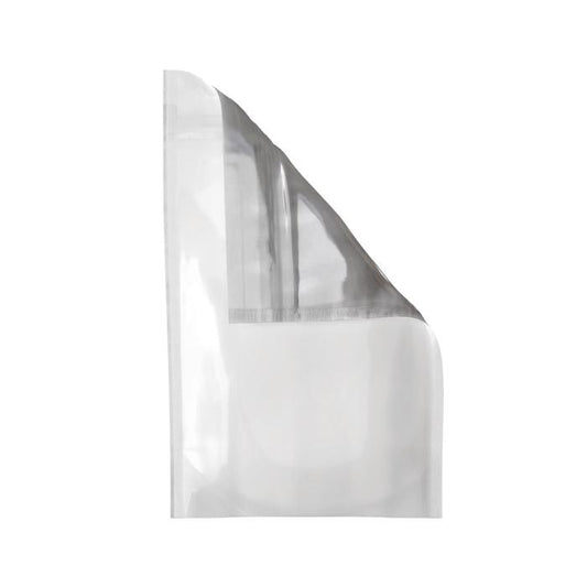 Mylar Bag White/Clear 1/2 Oz - 14 Grams - 5.1" x 7.85" - (100 to 50,000 Counts)-Mylar Smell Proof Bags-BeastBranding