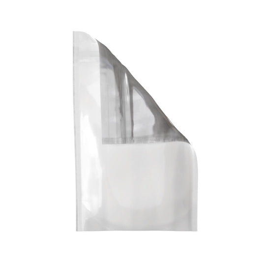 Mylar Bag White/Clear 1/2 Oz - 14 Grams - 5.1" x 7.85" - (1000 to 50,000 Counts)-Mylar Smell Proof Bags