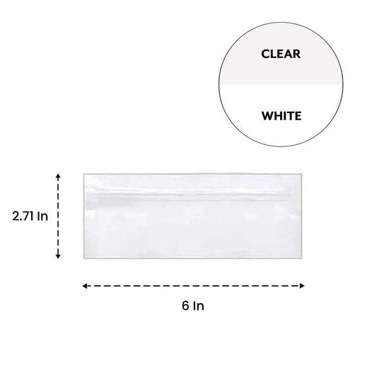 Mylar Bag White/Clear - Preroll - (100 to 50,000 Count)-Mylar Smell Proof Bags-BeastBranding