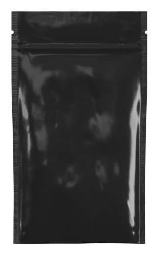 Mylar Pouch Bag Black/Clear - 1/4 Oz - 7 Grams - 4 x 6.5" - (Various Counts)-Mylar Bags-BeastBranding