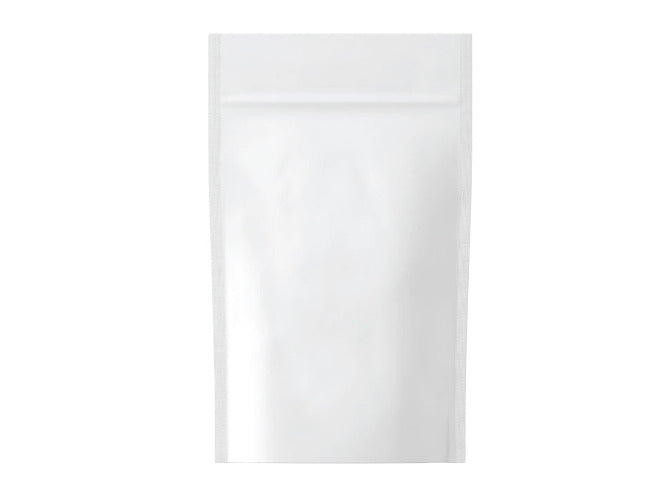 Mylar Pouch Bag Opaque White 1/4 Oz - 7 Grams - (Various Counts)-Mylar Bags-BeastBranding
