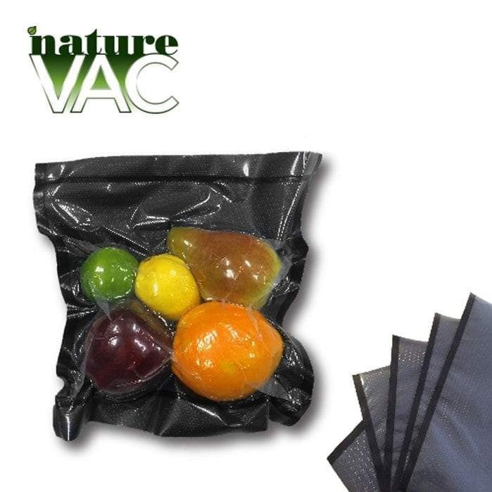 NatureVAC Vacuum Bag Pre-Cut Sheets 11 inch x 24 inch (50 Count)-Mylar Smell Proof Bags-BeastBranding