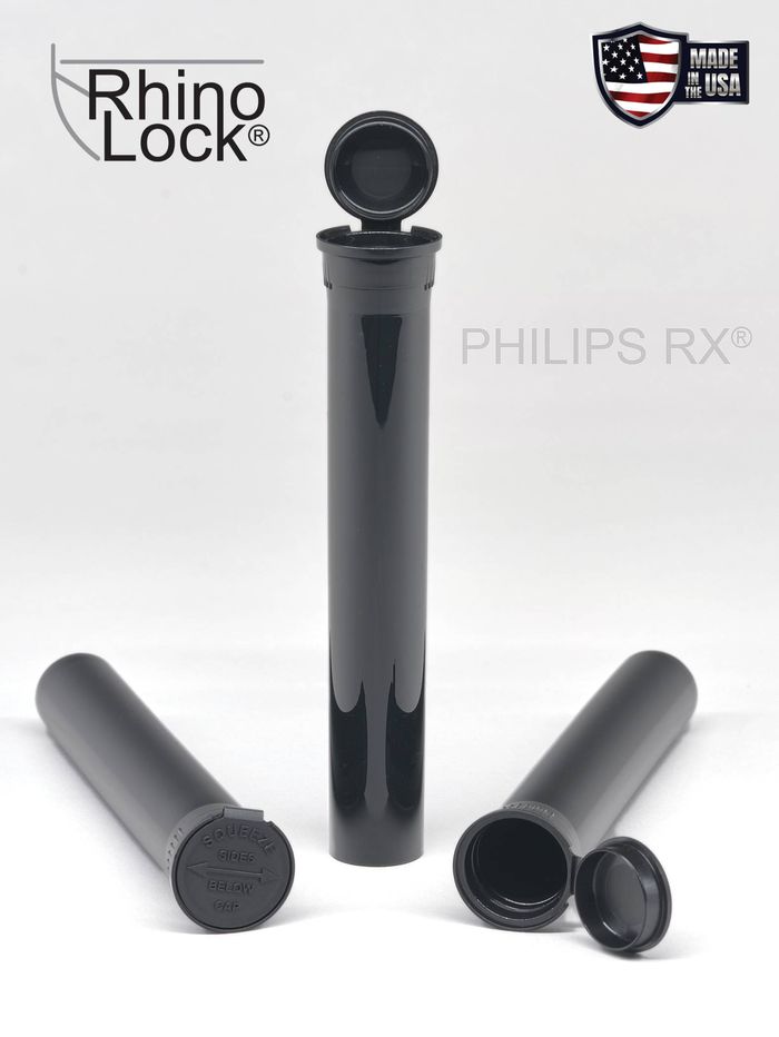 Philips RX 116mm Tube - Black - CPSC Child Resistant - (500 - 36,000 Count)-Tubes-BeastBranding