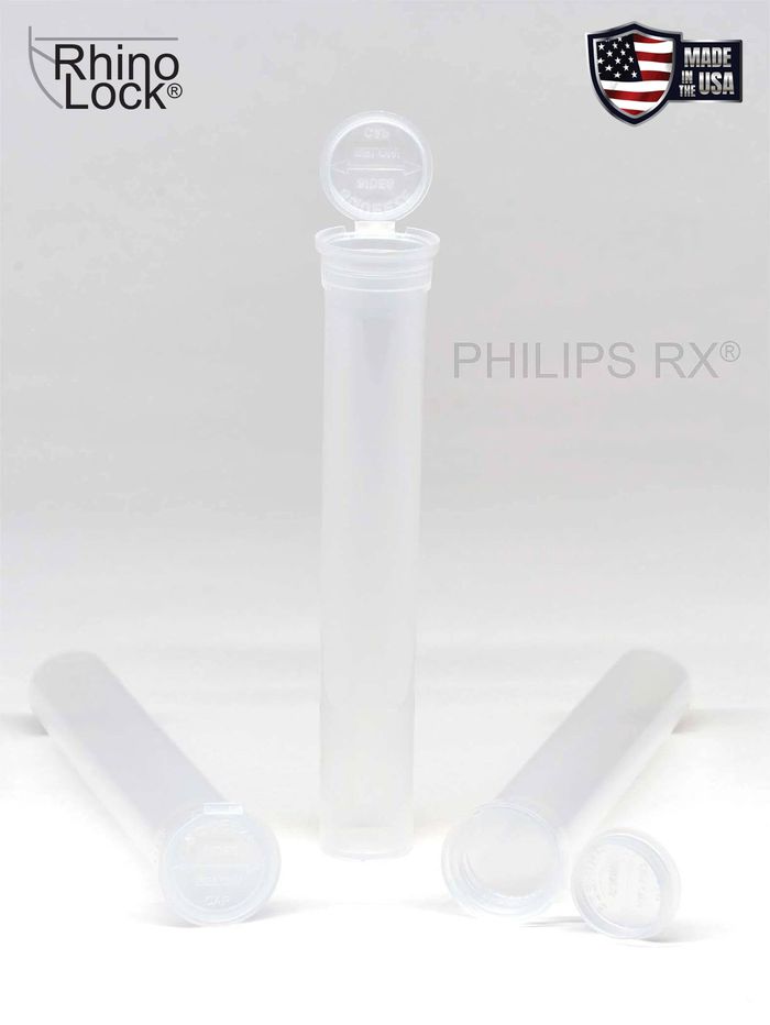 Philips RX 116mm Tube - Clear - CPSC Child Resistant - (475 - 34,200 Count)-Tubes-BeastBranding