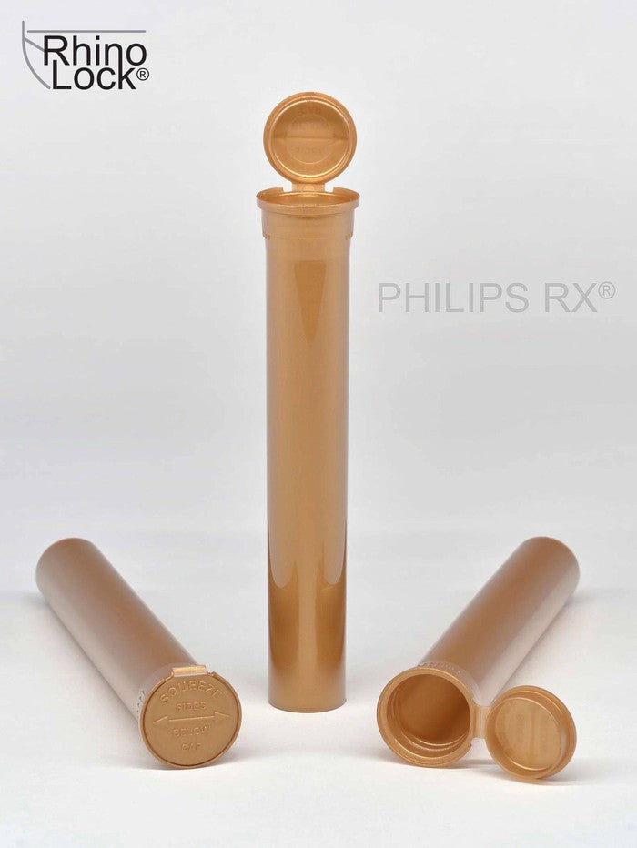 Philips RX 116mm Tube - Gold - CPSC Child Resistant - (475 - 34,200 Count)-Tubes-BeastBranding