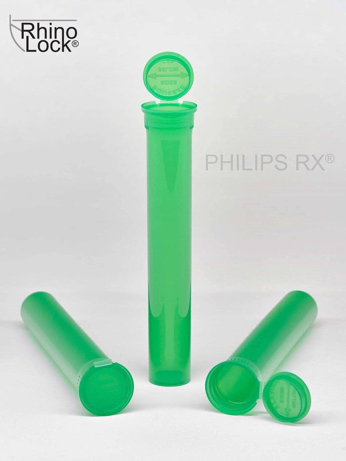 Philips RX 116mm Tube - Translucent Lime - CPSC Child Resistant - (475 - 34,200 Count)-Tubes-BeastBranding