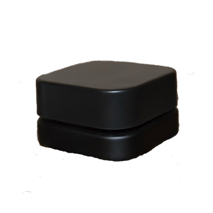 Qube 9mL Square Glass Concentrate Jar - Clear, Opaque Black, or Opaque White Child Resistant (Various Counts)-Concentrate Containers and Accessories-BeastBranding