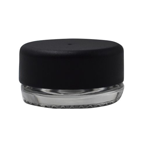 SAMPLE of 7ml Clear Concentrate Container with Black Child-Proof Cap (1 Count SAMPLE)-Concentrate Containers and Accessories-BeastBranding