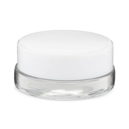 SAMPLE of 7ml Clear Glass Concentrate Container Black or White Cap - (1 Count SAMPLE)-Concentrate Containers and Accessories-BeastBranding