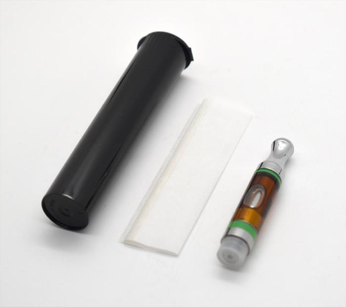 SAMPLE of 90mm Blunt Tube | Cartridge Tube - Made in USA - Opaque Black (1 Count SAMPLE)-Joint Tubes & Blunt Tubes-BeastBranding