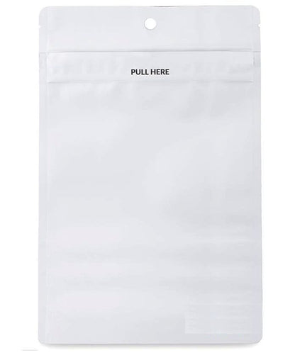 SAMPLE of Loud Lock Grip N Pull Mylar Bag 1/4 Oz - 7 Grams - Child Resistant - Opaque Black or Opaque White (1 Count)-Mylar Smell Proof Bags-BeastBranding