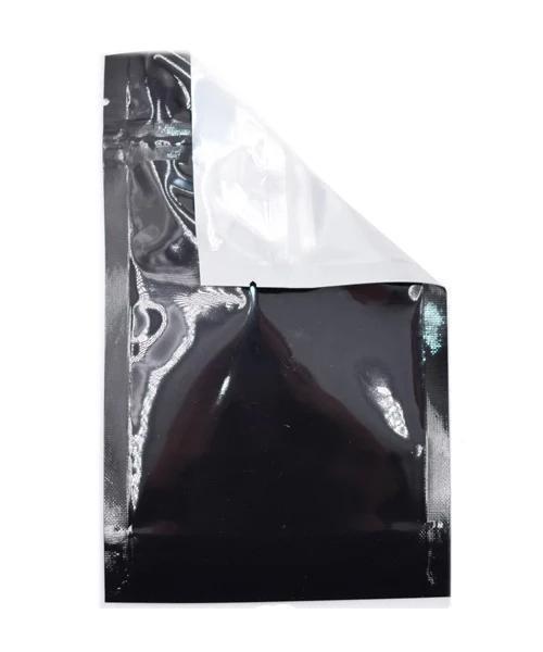 SAMPLE of Mylar Bag Black/Clear - 1/4 Oz - 7 Grams - 4 x 6.5" - (1 Count SAMPLE)-Mylar Smell Proof Bags-BeastBranding