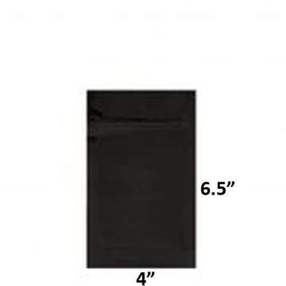 SAMPLE of Mylar Bag Black/Clear - 1/4 Oz - 7 Grams - 4 x 6.5" - (1 Count SAMPLE)-Mylar Smell Proof Bags-BeastBranding