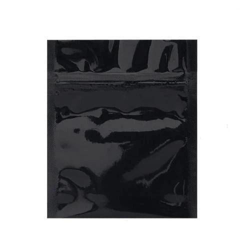 SAMPLE of Mylar Bag Opaque Black 1 Gram - 3" x 4.5" (1 Count SAMPLE)-Mylar Smell Proof Bags-BeastBranding