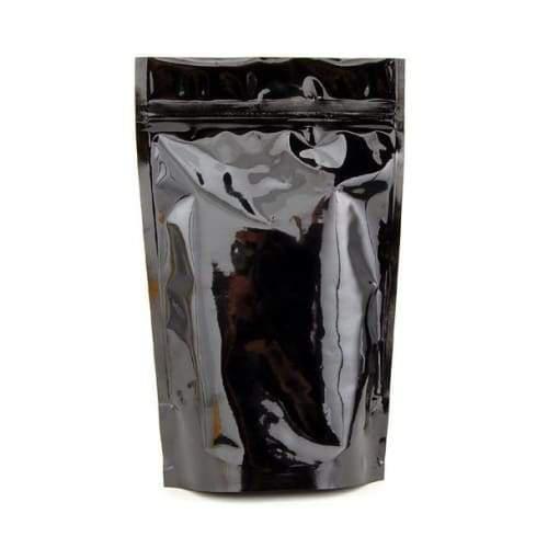 SAMPLE of Mylar Bag Opaque Black 1/8 Oz - 3.5 Grams - (1 Count SAMPLE)-Mylar Smell Proof Bags-BeastBranding