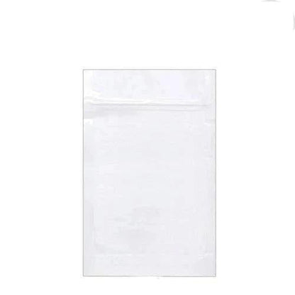 SAMPLE of Mylar Bag Opaque White 1/2 Oz - 14 Grams - (1 Count SAMPLE)-Mylar Smell Proof Bags-BeastBranding