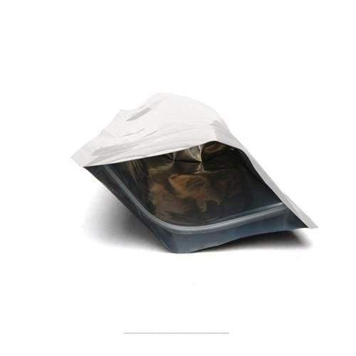 SAMPLE of Mylar Bag Opaque White 1/2 Oz - 14 Grams - (1 Count SAMPLE)-Mylar Smell Proof Bags-BeastBranding