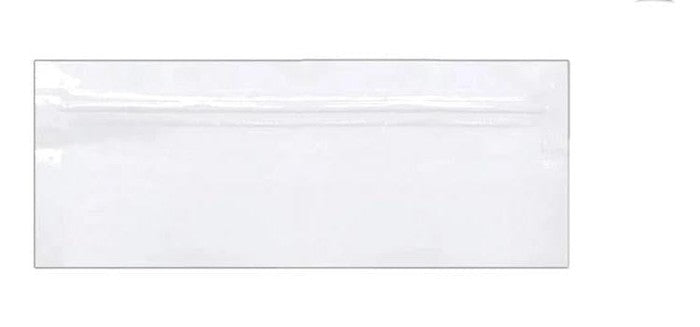 SAMPLE of Mylar Bag Pouch 7" x 2.71" White Opaque Edibles / Pre-Roll - (1 Count SAMPLE)-Mylar Smell Proof Bags-BeastBranding