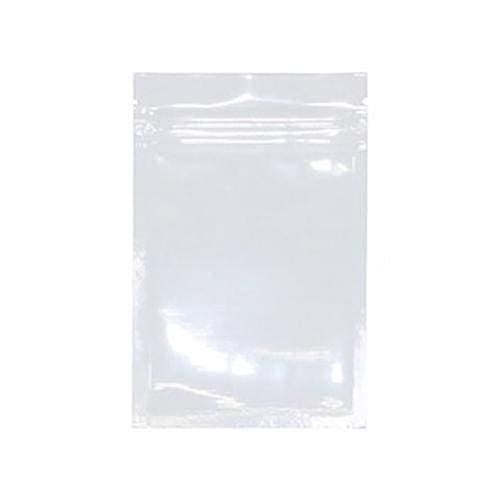 SAMPLE of Mylar Bag White/Clear - 1 Gram - 4.3 x 2.9" (1 Count)-Mylar Smell Proof Bags-BeastBranding