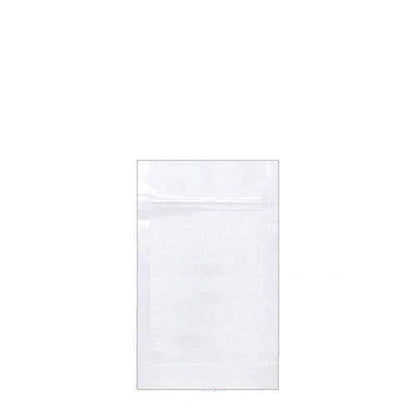 SAMPLE of Mylar Bag White/Clear 1/4 Oz - 7 Grams - 4" x 6.5" - (1 Count SAMPLE)-Mylar Smell Proof Bags-BeastBranding