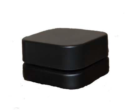 SAMPLE of Qube 9mL Square Glass Concentrate Jar - Clear, Opaque Black, or Opaque White Child Resistant - (1 Count SAMPLE)-Concentrate Containers and Accessories-BeastBranding