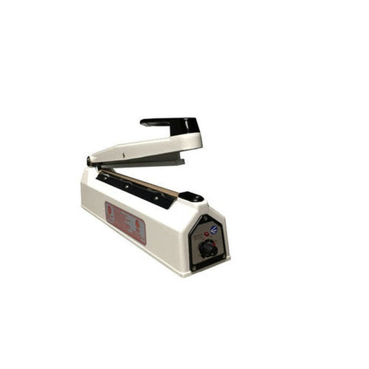 Sealer Sales 8" KF-Series Hand Sealer With 5mm Seal Width - White - (1 Count)-Processing and Handling Supplies-BeastBranding