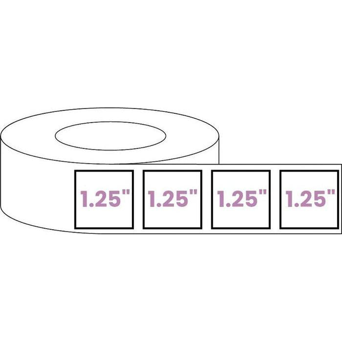 Square - Blank Roll White Gloss Premium BOPP Labels (Various Sizes)-Prescription Labels & State Compliant Labels-BeastBranding