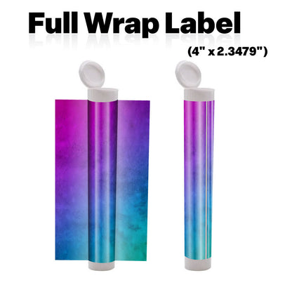White 116mm Blunt Tube, with Printed Sticker and Application of sticker!-Custom Print Stickers-BeastBranding