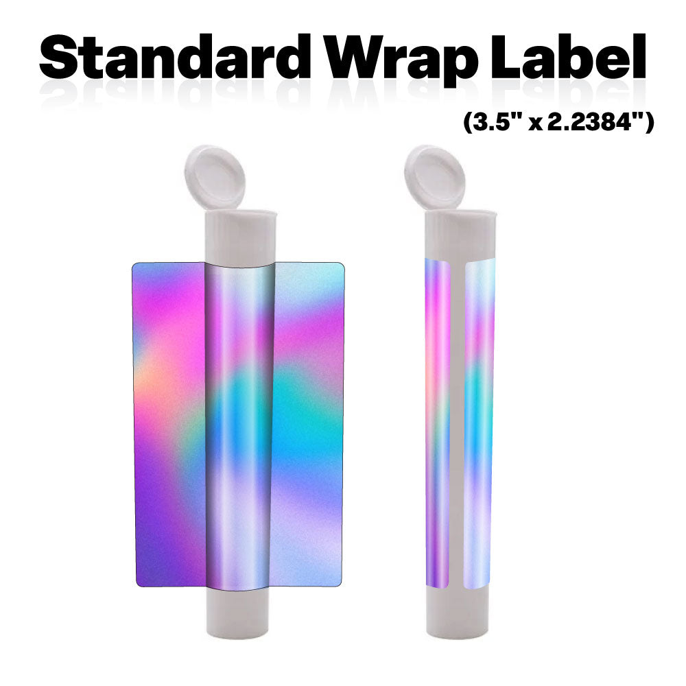 White 116mm Blunt Tube, with Printed Sticker and Application of sticker!-Custom Print Stickers-BeastBranding