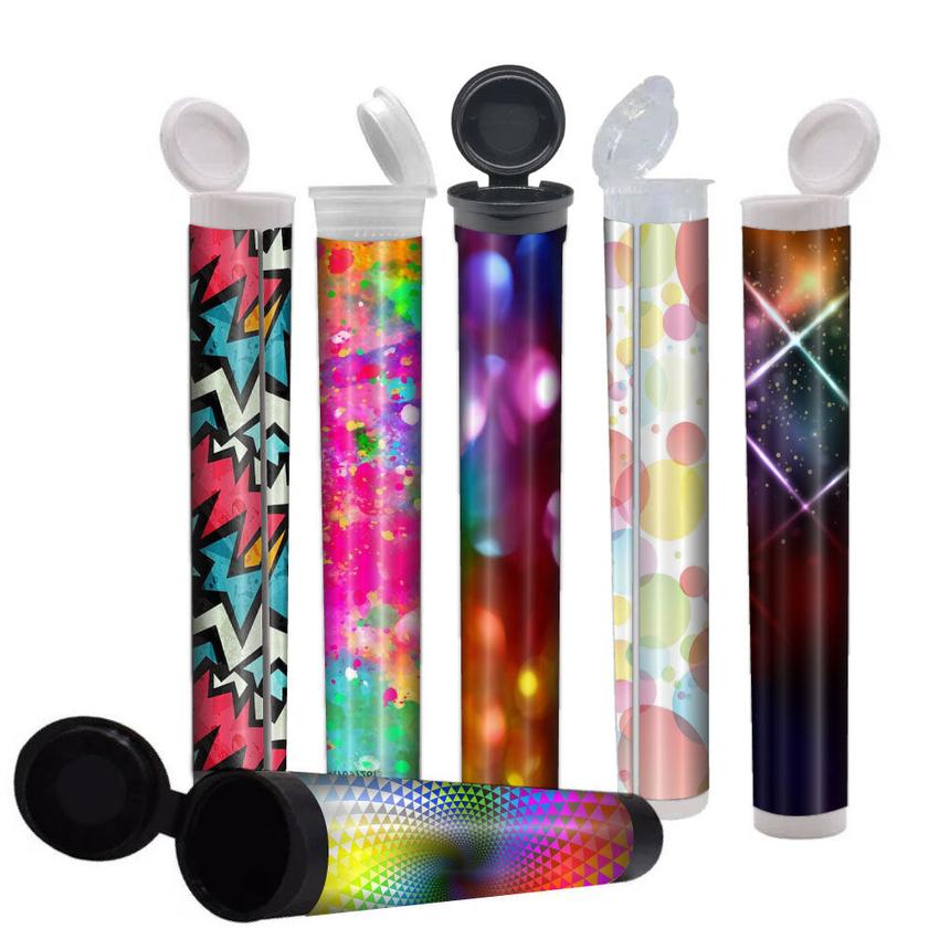 White 116mm Blunt Tube, with Printed Sticker and Application of sticker!-Custom Print Stickers-BeastBranding