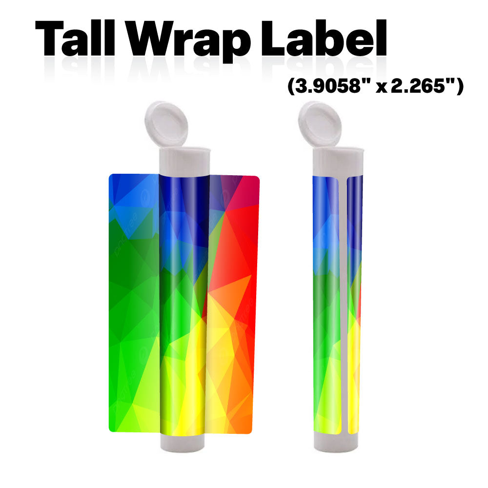 White 116mm Blunt Tube, with Printed Sticker and Application of sticker!-Custom Print Stickers-BeastBranding